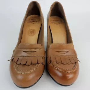 Zapatos Vagabond Marrón Bronceado Talla 6 US 36 EUR Bloque Sin Cordones Tacón Alto Cuero Superior - Imagen 1 de 12