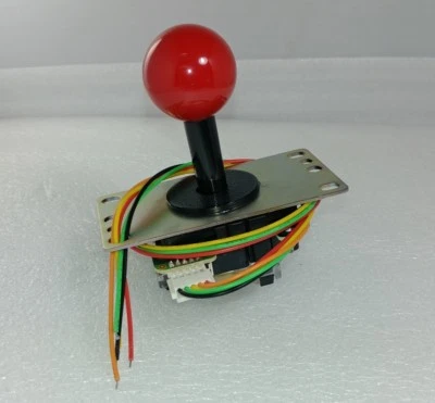 Japan Sanwa Joystick Red JLF-TP-8YT-SK & GT-Y & Harness Video Arcade Parts - Image 1 of 4