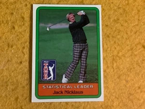 S8-31 GOLF CARD - JACK NICKLAUS - LEADER STATISTICO - 1981 DONRUSS / PGA TOUR - Foto 1 di 6