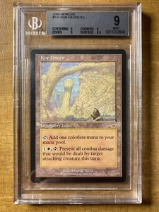 MTG✨KOR HAVEN✨Nemesis BGS 9 MINT Rare LEGENDARY LAND 2000 D. Riche Art POP 3 ! - Picture 1 of 2