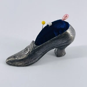Antique / Vintage Metal / Pewter Florenza Lady Shoe Pin Cushion - Picture 1 of 8