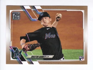 Topps Serie 2 #433 2021 Braxton Garrett RC Marlins/2021 Oro Paralelo Rookie - Imagen 1 de 3