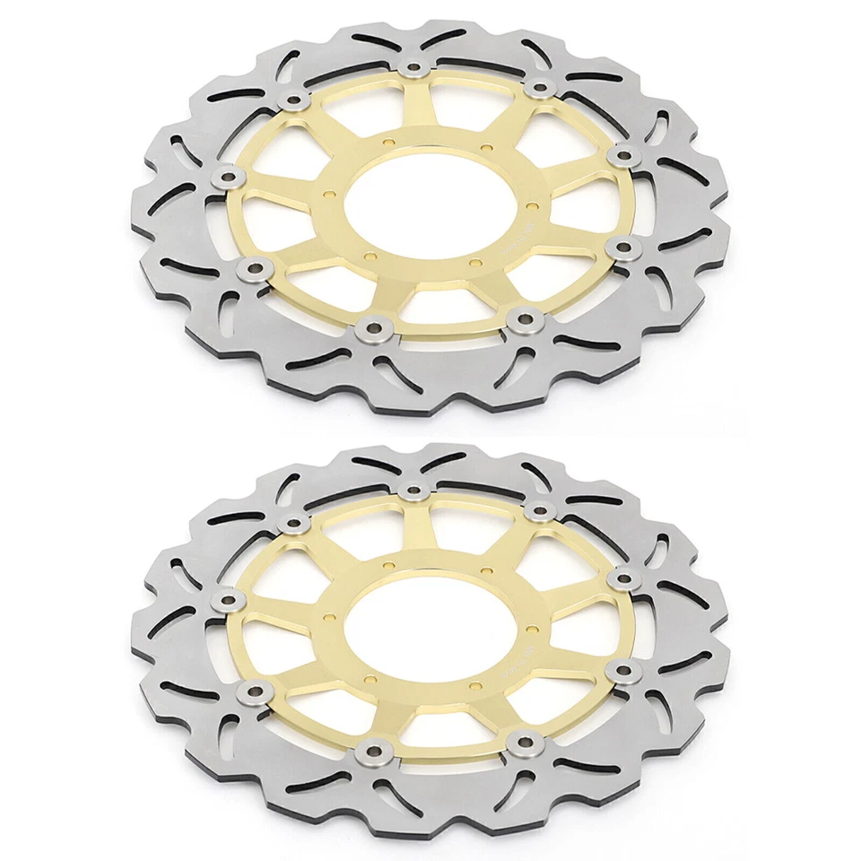 for Honda 2 Gold Front Brake Disc Rotors RC51 RVT1000R 00-07 CBR1000RR 2006 2007 - Image 1 of 4