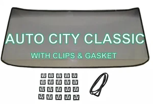 1964 65 66 67 68 Mustang Windshield Glass Ht, Conv Fastback Gasket Clips Smoke - Picture 1 of 9