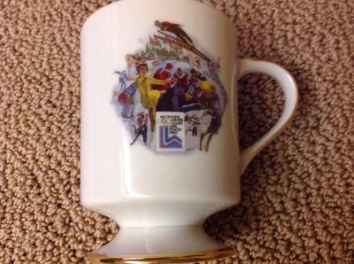 Fine China Viletta Coffee Cup Mug Olympics Lake Placid 1980 - Image 1 of 4