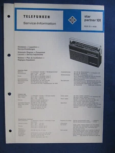 Telefunken  star partner 101  Service-Information #2* - Bild 1 von 1