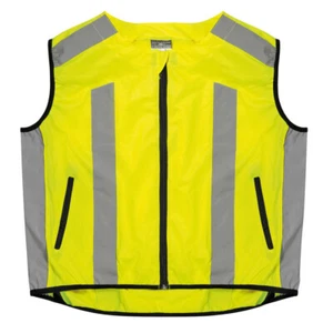 GILET ALTA VISIBILITA' LAMPA REFLEXY RIFLETTENTE GIALLO FLUORESCENTE - Imagen 1 de 4