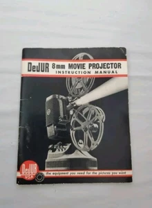 DeJur 8mm Movie Projector Instruction Manual Models 750-A  1000-A 1955 - Picture 1 of 4