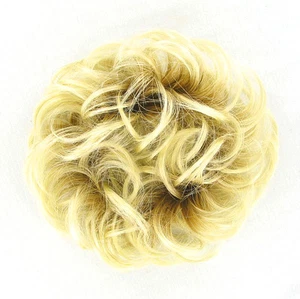 Crocchia chignon Coda di cavallo biondo molto chiaro dorato ref: 17/ys PERUK - Imagen 1 de 2
