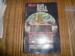 1983 Mack Sales, Parts & Service Centers Booklet - Vintage - Foto 1 di 5