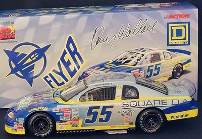Kenny Wallace 1999 firmado #55 Square D/NASCAR Racers acción diecast 1:24 Foto 1 de 4