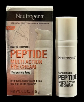 Crema para ojos Neutrogena Peptide multi acción 0,5 oz 🌟 reafirmante rápido sin fragancia Foto 1 de 4