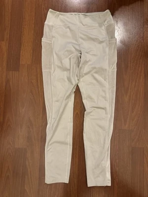 Victoria's Secret Pink Active Women's Cream Leggings With Velour Size Medium Y2K - Image 1 of 4