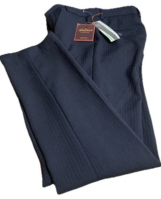 Alberto Danelli Youth Size 14 Waist 28 Inseam 26 Dress Pants Skinny Black Stripe - Image 1 of 4