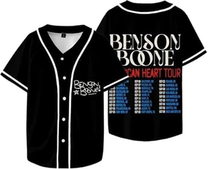 2025 Benson Boone Shirt, American Heart Tour Unisex Jersey - Picture 1 of 6