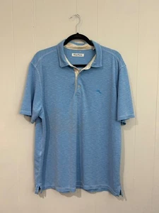 NEW WITHOUT TAGS TOMMY BAHAMA Large Blue Paradiso Cove GOLF POLO Shirt $99 - Picture 1 of 9