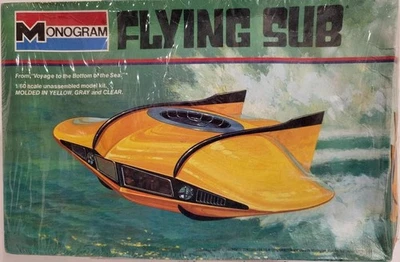Vintage Monogram Flying Sub 1/60 Scale Model # 6011 (New Factory Sealed) - Image 1 of 4