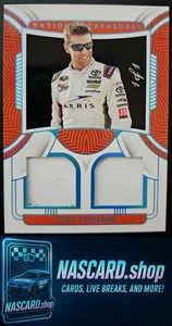 2023 National Treasures Carl Edwards Race Used Sheet Metal Platinum Blue 1/1 - Picture 1 of 2