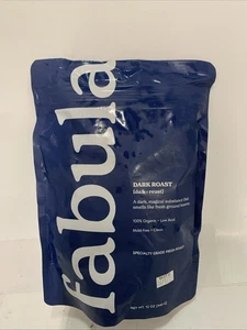 Fabula Coffee Dark Roast Freshly Ground 100% Organic Low Acid 12 Oz BB06/26 - Picture 1 of 3