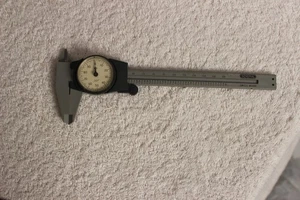 General National Inch mm Dial Caliper 6" 155mm Vintage Swiss Made, TOOL ONLY - Picture 1 of 4