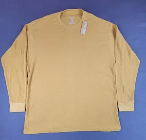 Evolution In Design Men's 3XL Yellow Long Sleeve Thermal Shirt - Picture 1 of 7