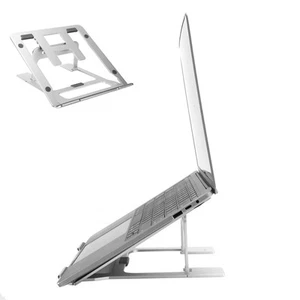Laptop Stand Aluminum Alloy Desktop Universal Foldable Notebook Cooling B HOM - Photo 1/12