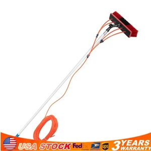 Fenster Solarpanel Reinigung ausziehbar Teleskopstange Wasser gespeist Bürste Waschmaschine - Bild 1 von 24