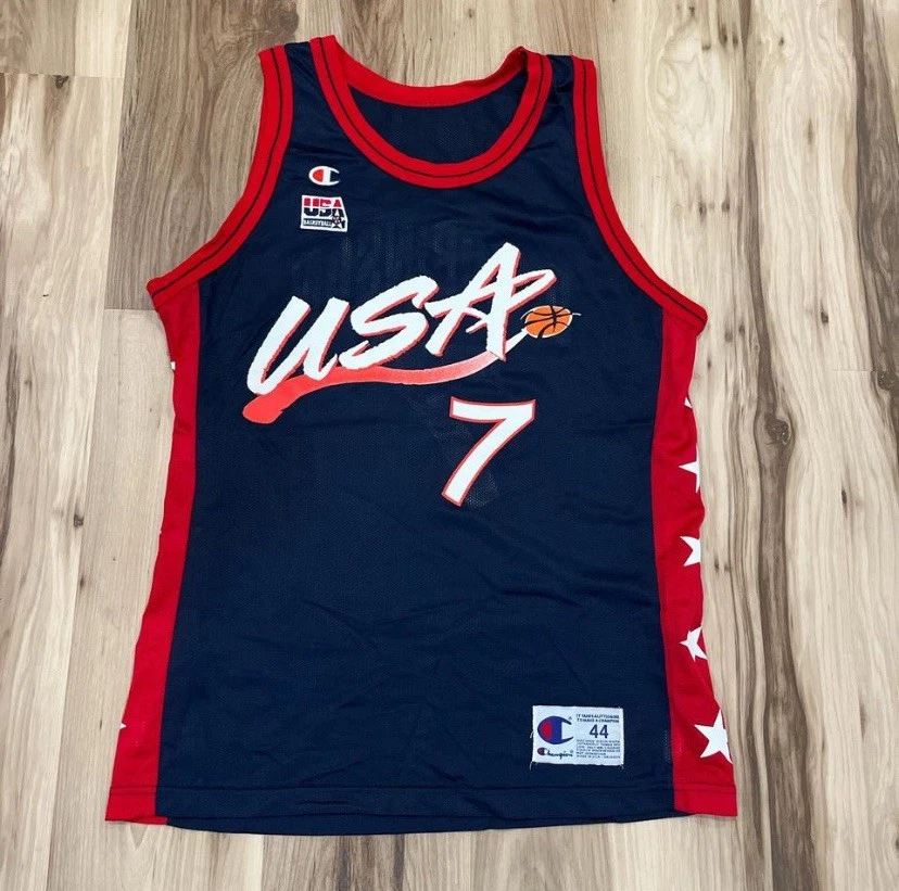 Vintage 90s Champion Team USA David Robinson Jersey Size 44 - Image 1 of 2