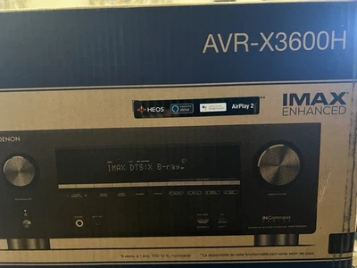 Denon AVR-X3600H Integrated Network AV Receiver 9.2 Ch. 105W 4K Receiver w/ HEOS - Image 1 of 4