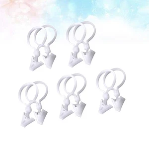 12 x6 cm Duschvorhang Schnalle Clips für kleine Ringe mit Haken Vorhänge - Bild 1 von 12