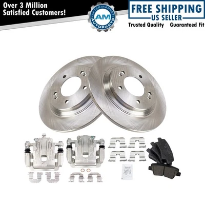 Rear Brake Pad & Rotor Kit Fits 2014 Kia Optima - Image 1 of 4