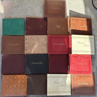 Vintage Record  Album Sleeve Holder Books - Lot Of 17 - Image 1 of 4