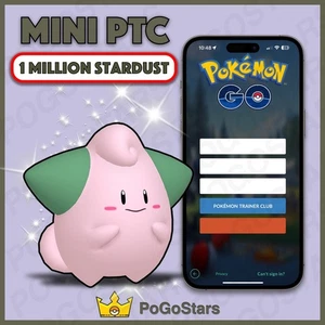 Pokémon PTC Go - Shiny Cleffa - 1M Stardust✨Read Description✨ - Picture 1 of 1