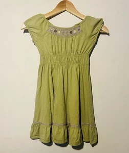 2009 Gymboree Green Dress | Y2K Girls | Girls Size 6 | Embroidered Dress - Picture 1 of 4