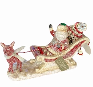 VTG Retired Midwest Cannon Falls Santa Sleigh Ride MCM Kitschy Retro 50s Style - Picture 1 of 17