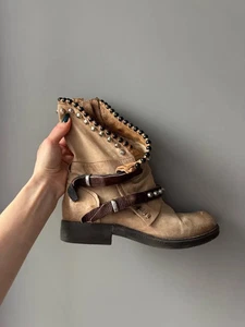 RARE Industrial AS 98 Style Biker Ankle Boots Bikkembergs Margiela Vibe - Picture 1 of 10