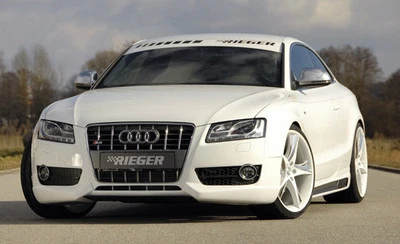 Alerón de parachoques delantero genuino Audi A5 B8 Rieger 2008-2012 Pre-Facelift NUEVO Foto 1 de 2