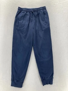 J.Crew Crew Cuts Sweatpants Youth 14 Navy Blue Tapered Leg Drawstring Preppy - Picture 1 of 13