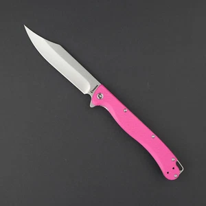 Couteau Daggerr Knives Toothpick Pink Lame Clip Point Acier 8Cr14MoV DGRTPFPKSW - Foto 1 di 8