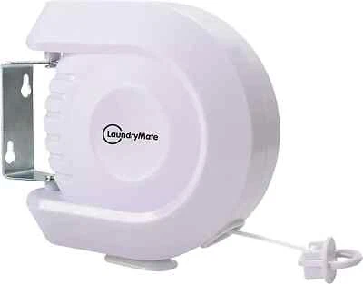 Retractable Washing Reel Line Clothes Laundry Wall Mounted Drying Outdoor Garden - Image 1 of 4