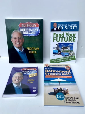 Ed Slott's Retirement Rescue Retirement Decision 2014 9-DVDs 2-CDs 3-Books New - Image 1 of 4
