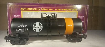 MTH  20-90025B Santa Fe 40' Single Dome Tank Car One Stripe  #100271 - Image 1 of 4