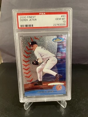 2000 Topps Finest 60 Derek Jeter ***PSA 10 GEM MINT*** New York Yankees HOF GOAT - Image 1 of 2