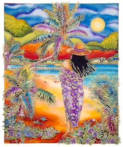 Susan Patricia "Paradise Calls"  s/n Giclee/canvas   - Picture 1 of 1