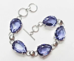 Top Double Quartz Gemstone Handmade Bracelet Jewelry Bracelet Size 8 Inches - Picture 1 of 5