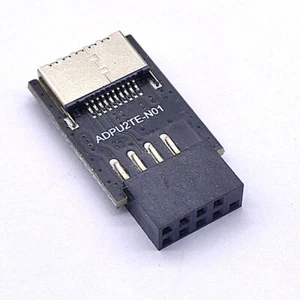 Motherboard USB2.0 9Pin to TYPE-C A-KEY Front Connector Converter USB3.2 TYPE-E - Picture 1 of 5