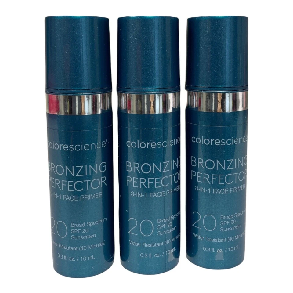 Lot Of 3 ColoreScience Bronzing Primer SPF 20 0.3 fl oz ~ Brand New - Image 1 of 1