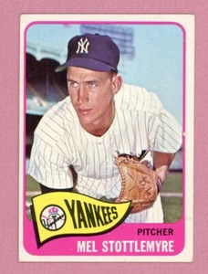 1965 Topps #550 Mel Stottlemyre New York Yankees Rookie Baseball Card EX tsrsb - Picture 1 of 2