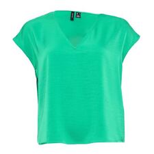 Women's T-Shirt Vero Moda Marys Dana Satin Top in Green