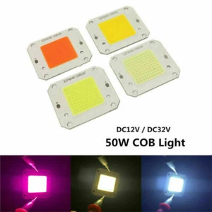 50W 3000K 6000K 10000K 20000K 30000K Alta Potencia 12V 32V COB LED Chip Luz de Crecimiento - Imagen 1 de 5